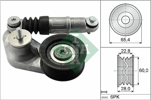 Belt Tensioner, V-ribbed belt BEARMACH
