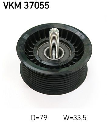 Deflection/Guide Pulley, V-ribbed belt BEARMACH
