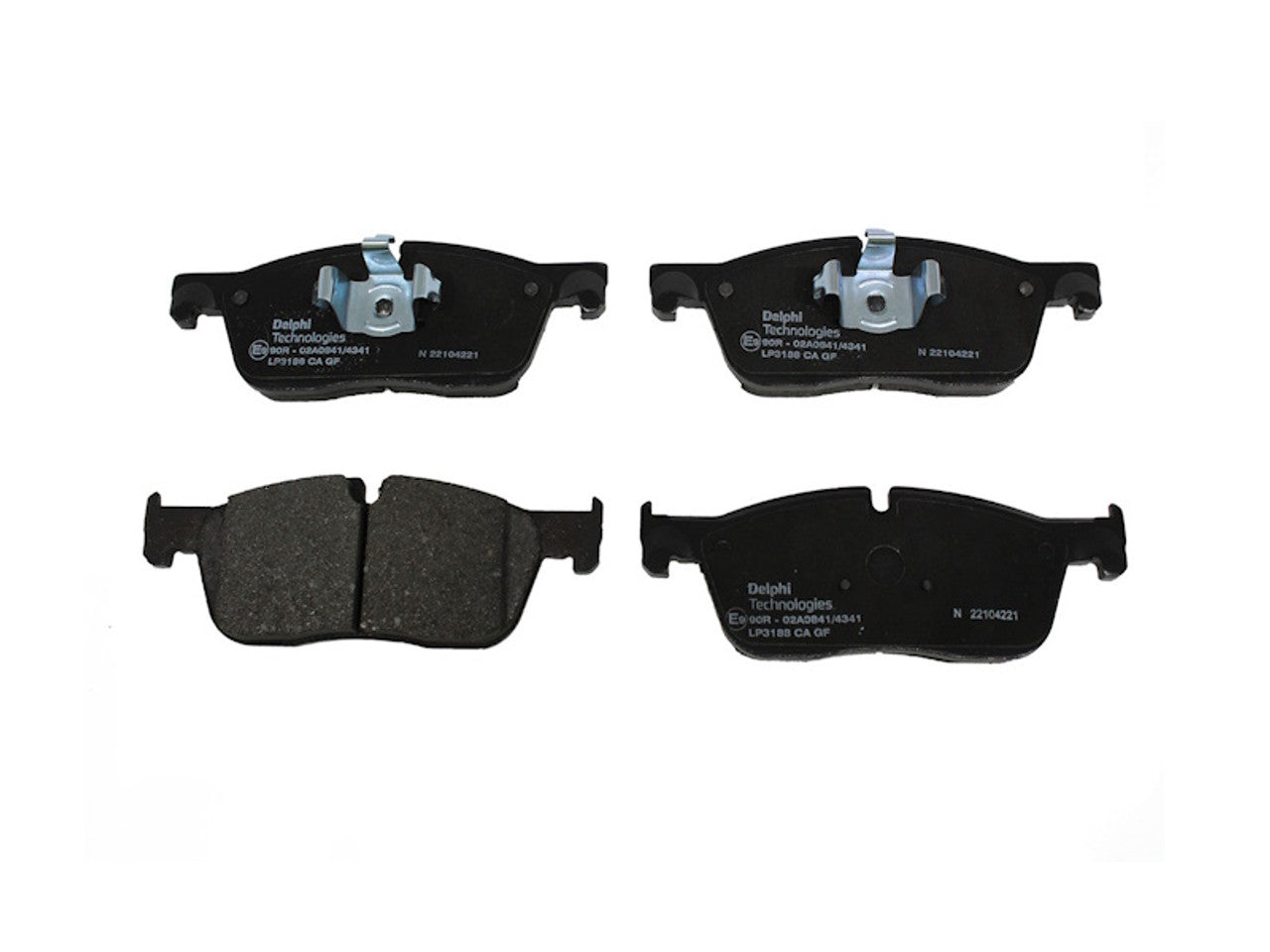 Front Brake Pad Set, disc brake - DELPHI