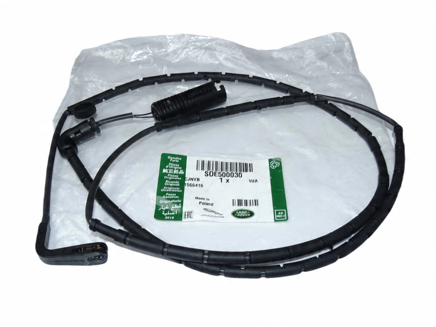 Warning Contact, Rear brake pad wear - GENUINE