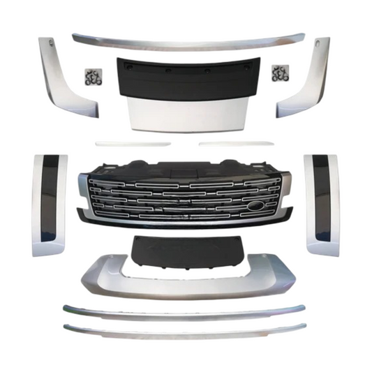 2023+ Range Rover Vogue L460 Silver Exterior Strip Kit | Side Door Accent Trims & Bumper Strips