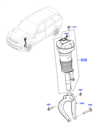 Shock Absorber Front 604123478 — genuine JLR part for Sport