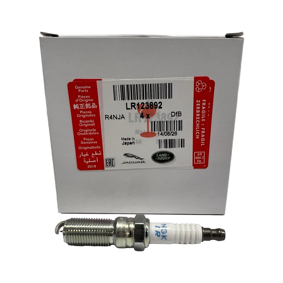 Spark Plug LR123892 — genuine JLR part for Discovery Sport, Evoque, F-Pace, Freelander 2, Sport, Vogue, XE, XF, XJ