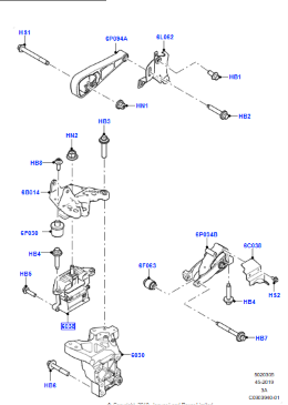 LR124872 - Engine Bracket - JLR Original