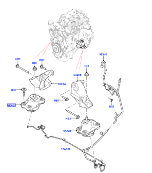 LR130309 - Engine Bracket - JLR Original