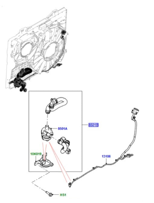 Water Pump LR156802 — genuine JLR part for Defender