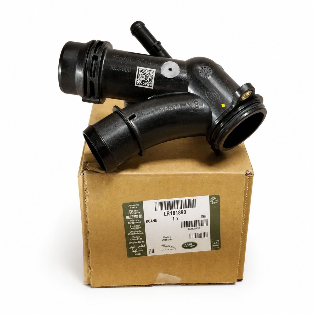 Hose LR181890 — genuine JLR part for Defender, Discovery, F-Pace, F-Type, Velar, XE, XF