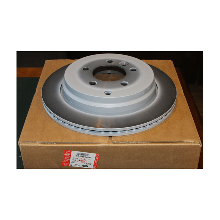Rear Brake Disc SDB000636 — genuine JLR part for Discovery, Sport