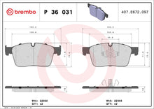 Front Brake Pad Set, disc brake BREMBO