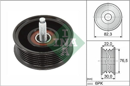 Deflection/Guide Pulley, V-ribbed belt GENUINE